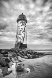 Point of Ayr Lighthouse B&W