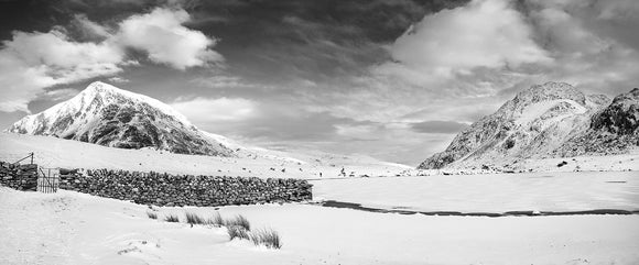 A Winter Wonderland - B&W Panorama