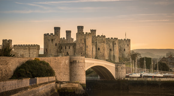 Conwy Castle Sunset - Panorama