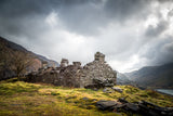Dinorwic Quarry - A stormy day in Snowdonia National Park with the grey sky above imitating the slate colour below