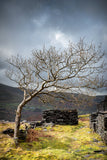 Dinorwic Quarry - A stormy day in Snowdonia National Park with the grey sky above imitating the slate colour below