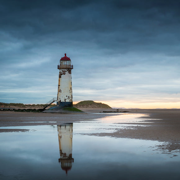A Cool Sunset at Talacre Lighthouse - Square Format